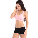 Pink Wireless Sports Bra - waistshaper