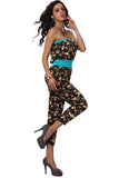 Army Brown Romper - waistshaper