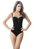 Mia Black Zipper Body Shaping Corset Waist Trainer Lingerie - waistshaper