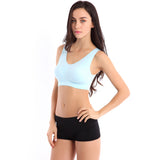Women Blue Padded Sports Bra - waistshaper