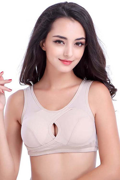 High Impact Nude Sports Bra - waistshaper