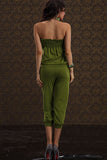 Mila Dark Green Romper - waistshaper