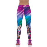 Galaxy Based Beautiful Pattern Printed Leggings - waistshaper