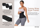 Latex Belly Wrap Compression Band in Black