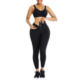 Black High Waisted Waist Trainer Leggings