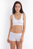 Women's White Sport Bra - waistshaper