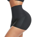 Black Neoprene High Waisted Waist Trainer Booty Shorts