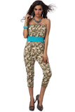 Army Green Romper - waistshaper