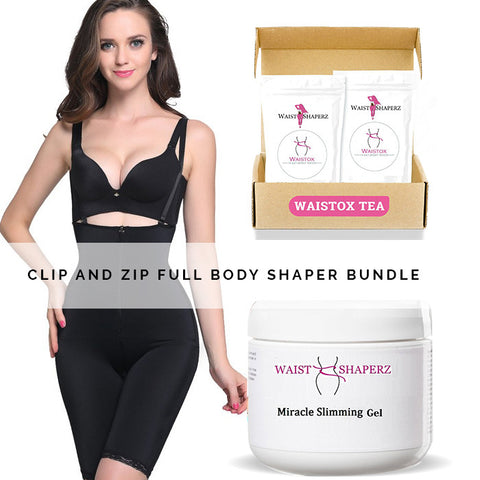 Isabella Clip and Zip Full Body Shaper Bundle - waistshaper