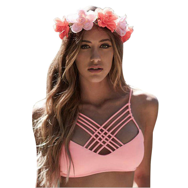 Pink Straps Fashion Bikini - waistshaper