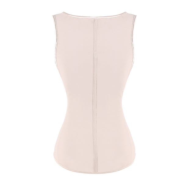 Nude 9 Steel Boned Triple Rows Reduce Waistline Slimming Vest - waistshaper