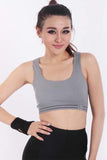 U-neck Grey Sports Bra - waistshaper