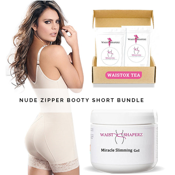 Atenas Zipper Booty Short Bundle - waistshaper