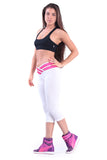 White Yoga Sports Pants - waistshaper