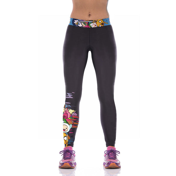 Slim Sports Printed Leggings - waistshaper