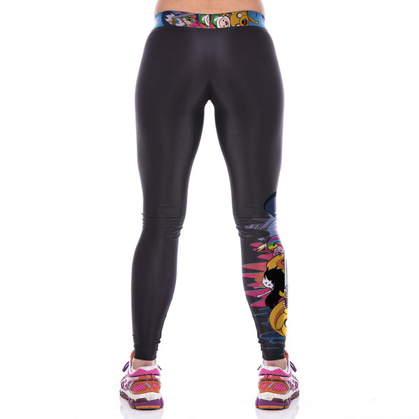 Slim Sports Printed Leggings - waistshaper