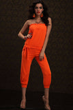 Mila Orange Romper - waistshaper