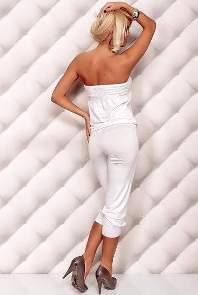 Mila White Romper - waistshaper