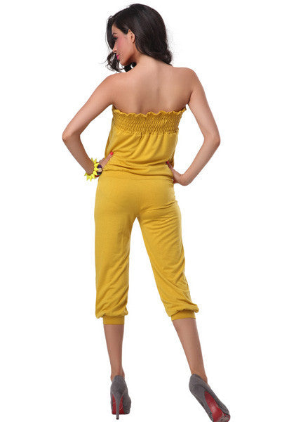 Mila Yellow Romper - waistshaper