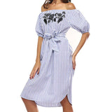 Off Shoulder Summer Dress - waistshaper