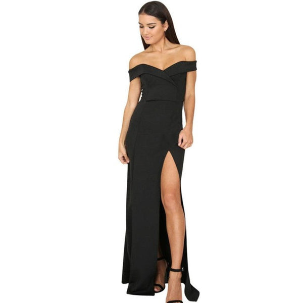 Sleeveless Split The Fork Lrregular Formal Dress - waistshaper