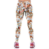 Stylish Princess and Horse Printed Workout Leggings - waistshaper