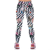 Fancy Flower Girl Print Digital Sport Leggings - waistshaper